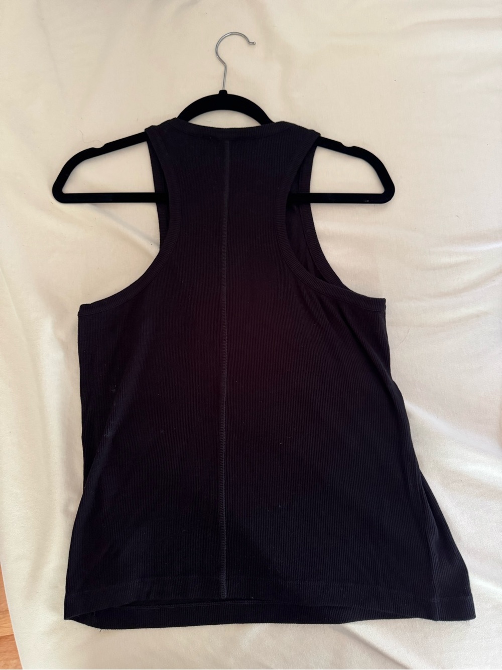 Reiss Black Ribbed Tank